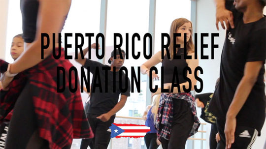 Puerto Rico Donation Class at Alvin Ailey